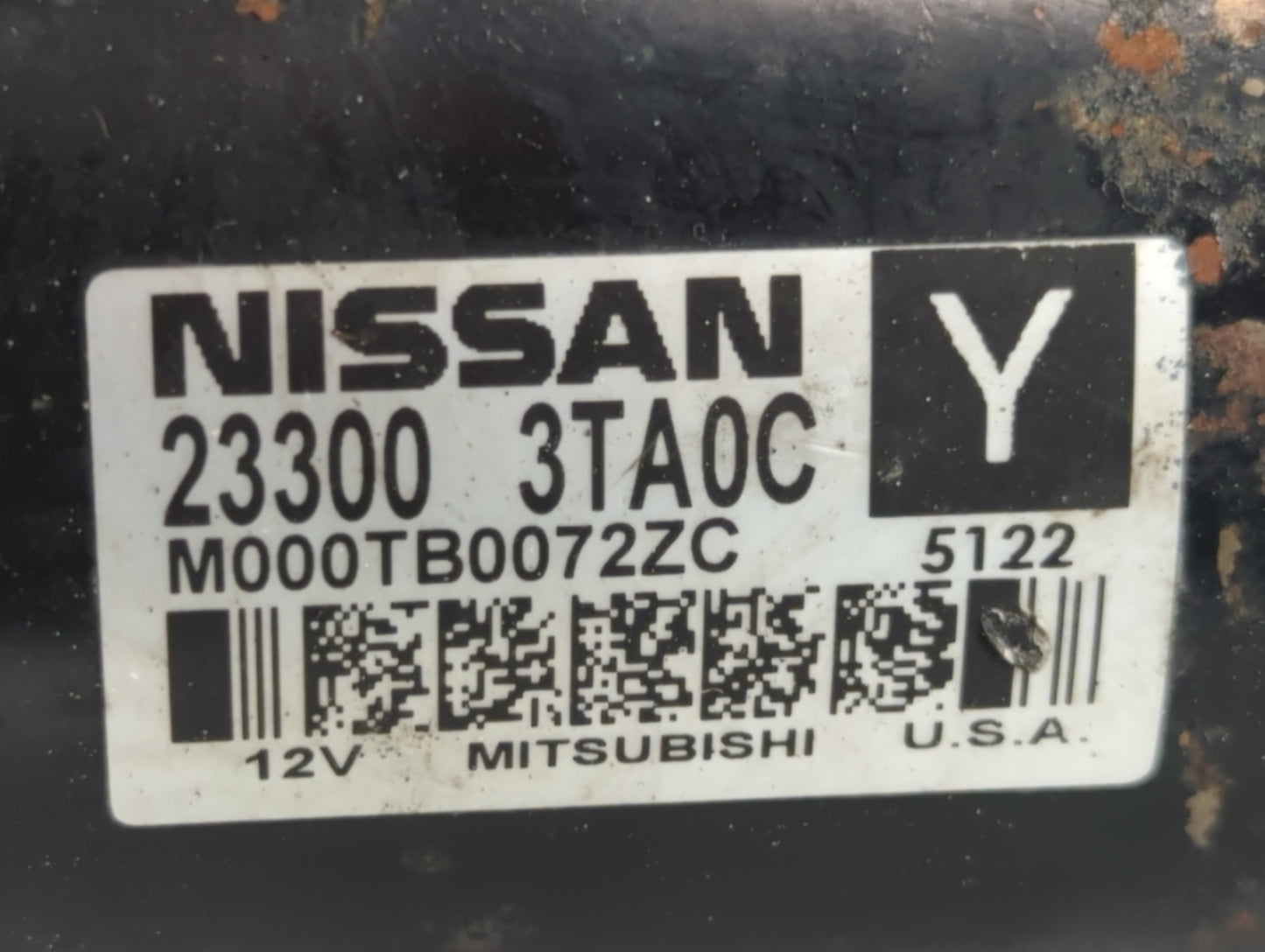 2015-2020 Nissan Rogue Car Starter Motor Solenoid OEM P/N:23300 3TA0C Fits Fits 2015 2016 2017 2018 2019 2020 OEM Used Auto 