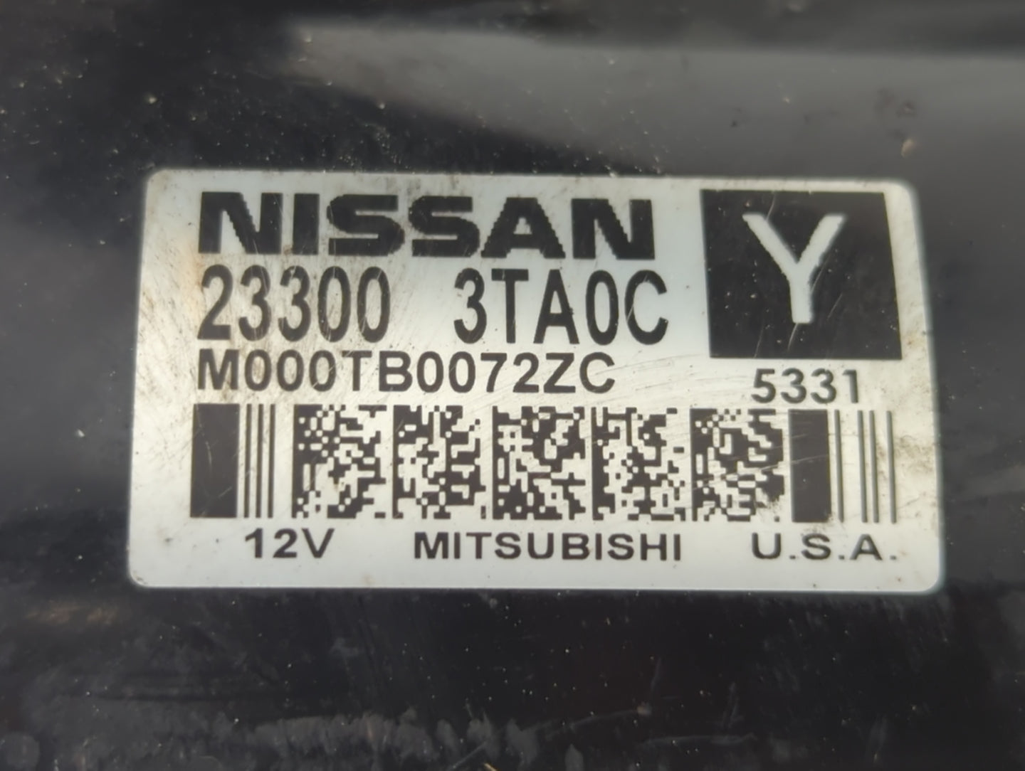 2015-2020 Nissan Rogue Car Starter Motor Solenoid OEM P/N:23300 3TA0C Fits Fits 2015 2016 2017 2018 2019 2020 OEM Used Auto 
