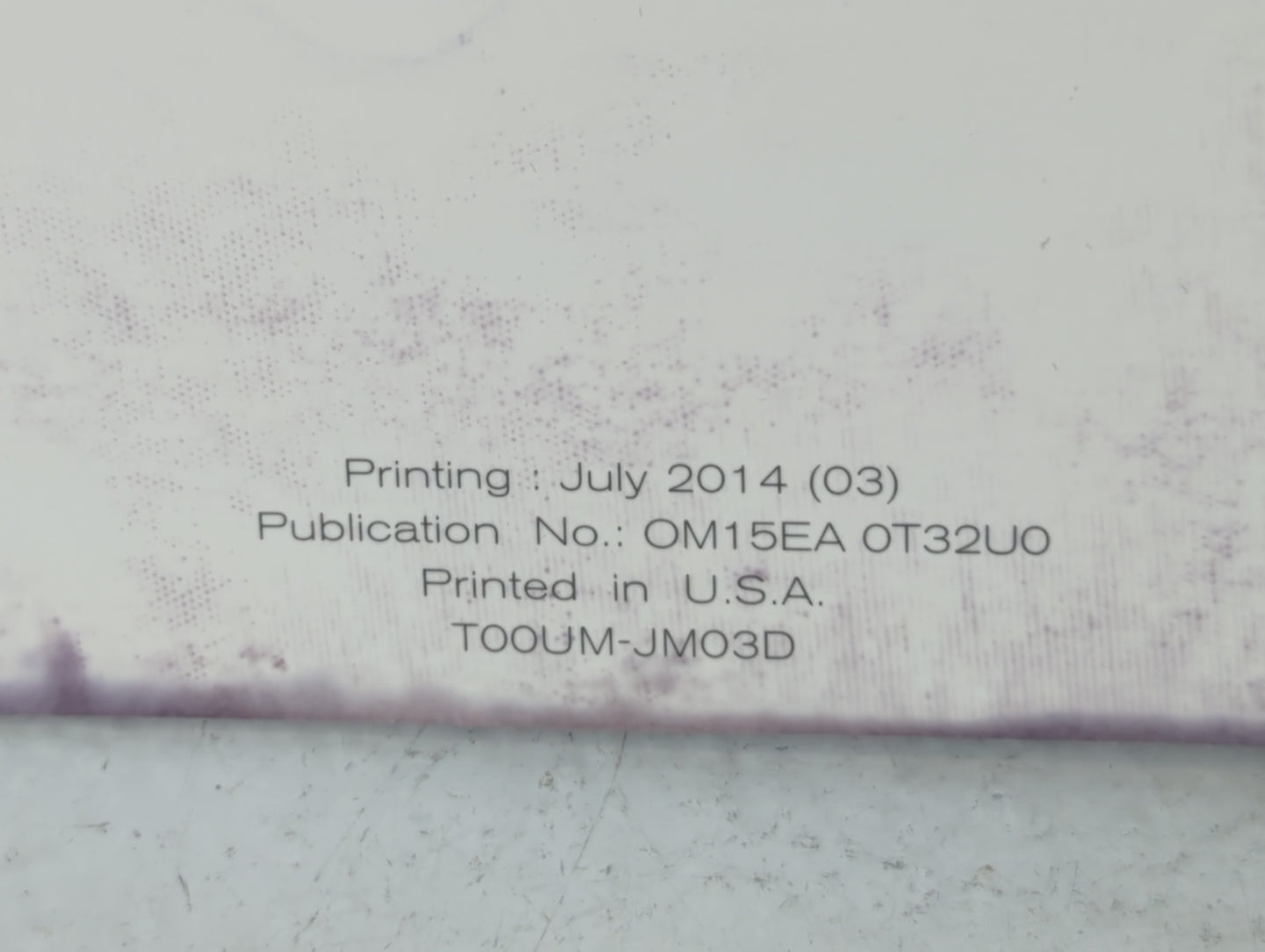2015 Nissan Rogue Owners Manual Book Guide P/N:TOOUM-JMO3D OEM Used Auto Parts - Oemusedautoparts1.com