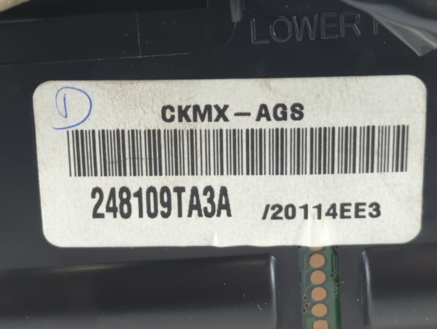 2014-2015 Nissan Rogue Instrument Cluster Speedometer Gauges P/N:CKMX-AGS 248109TA3A Fits Fits 2014 2015 OEM Used Auto Parts