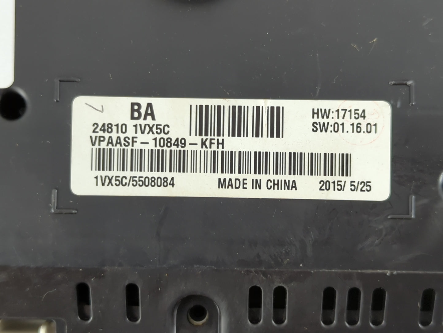 2012-2015 Nissan Rogue Instrument Cluster Speedometer Gauges P/N:24810 1VX5C Fits Fits 2012 2013 2014 2015 OEM Used Auto Par