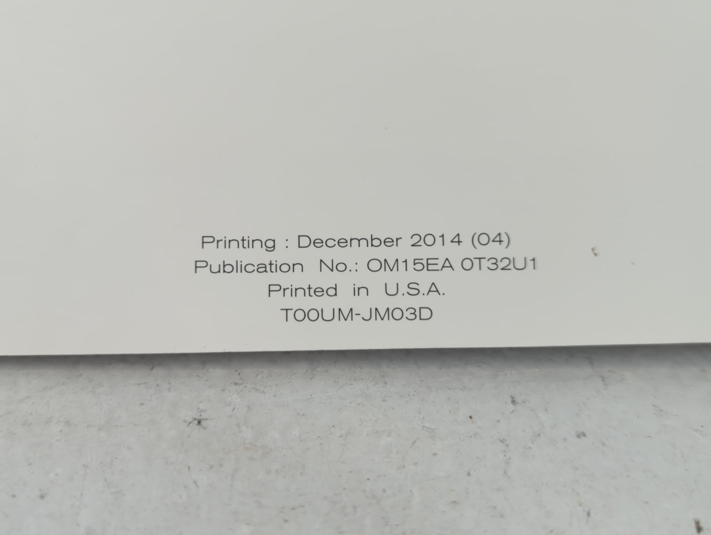 2015 Nissan Rogue Owners Manual Book Guide P/N:T00UM-JM03D OEM Used Auto Parts - Oemusedautoparts1.com