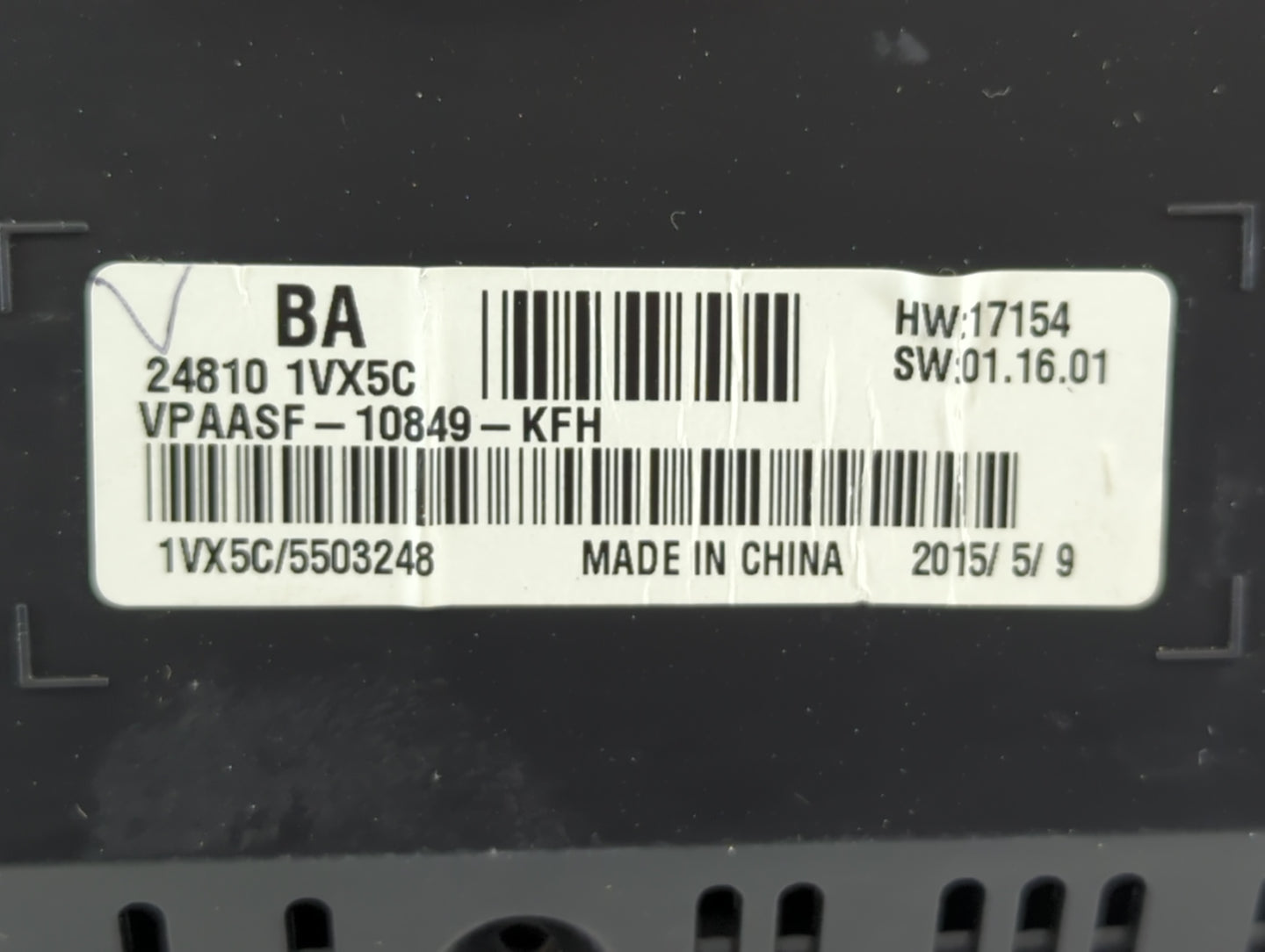 2012-2015 Nissan Rogue Instrument Cluster Speedometer Gauges P/N:24810 1VX5C Fits Fits 2012 2013 2014 2015 OEM Used Auto Par