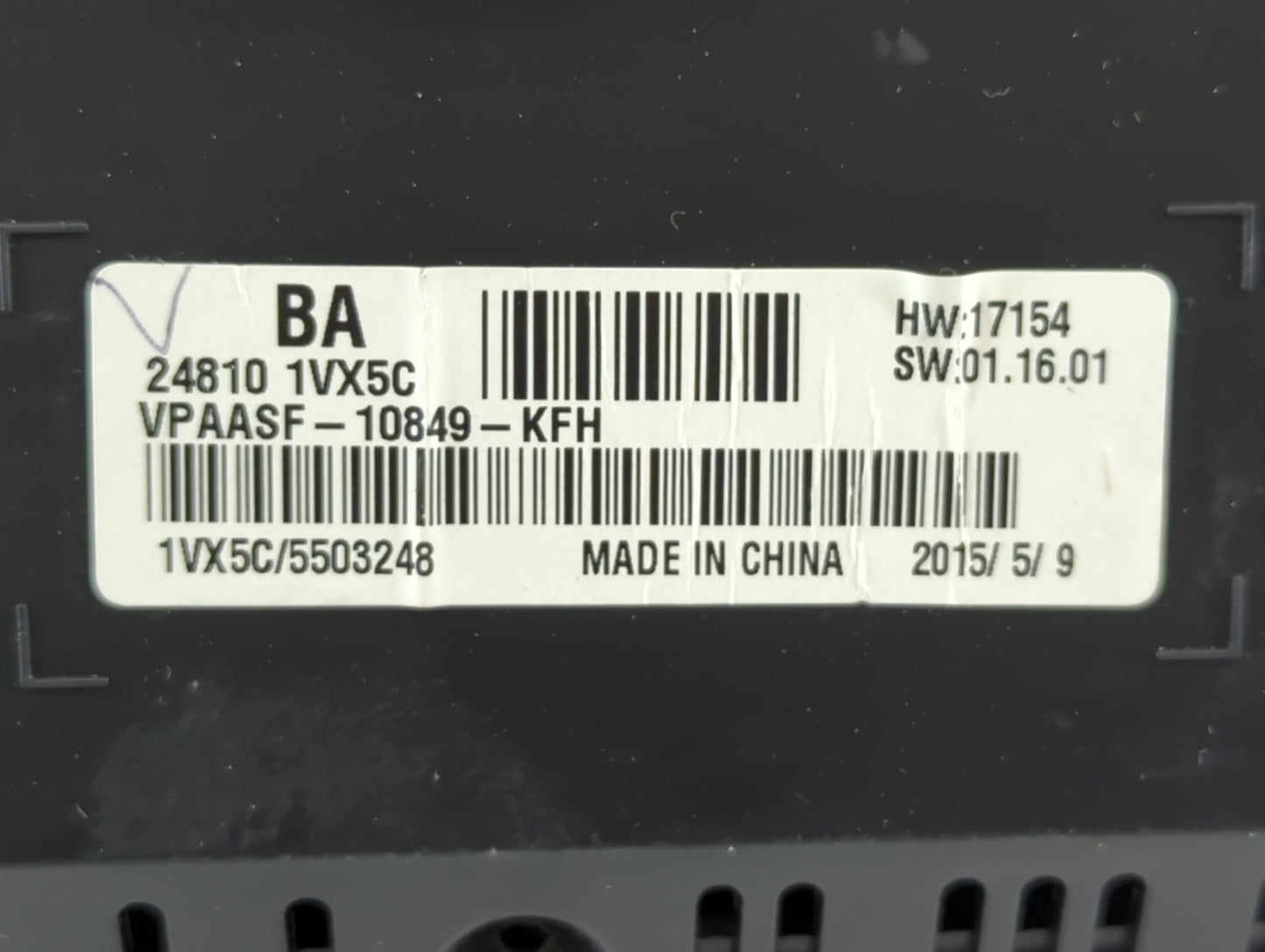 2012-2015 Nissan Rogue Instrument Cluster Speedometer Gauges P/N:24810 1VX5C Fits Fits 2012 2013 2014 2015 OEM Used Auto Par