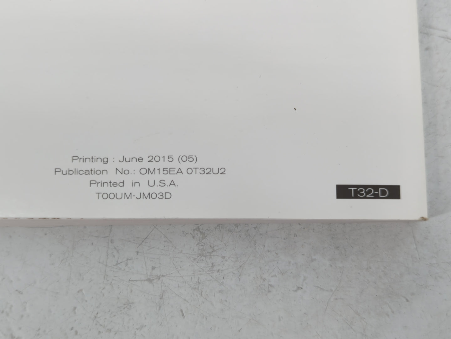 2015 Nissan Rogue Owners Manual Book Guide P/N:OM15EA OT32U2 OEM Used Auto Parts - Oemusedautoparts1.com