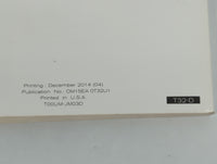 2015 Nissan Rogue Owners Manual Book Guide P/N:OM15EA 0T32U1 OEM Used Auto Parts - Oemusedautoparts1.com