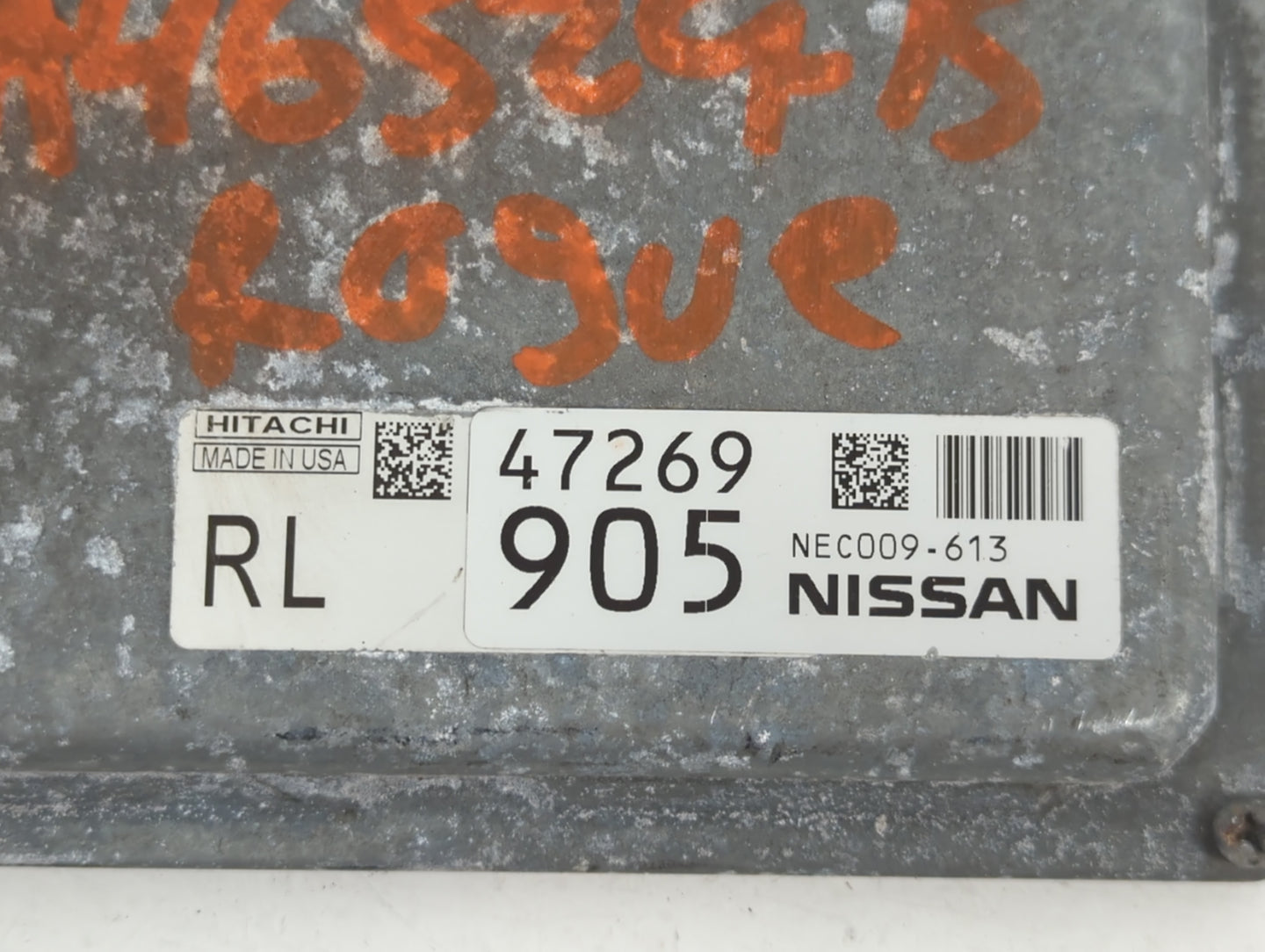 2013-2015 Nissan Rogue PCM Engine Control Computer ECU ECM PCU OEM P/N:NEC009-613 47269 905 Fits Fits 2013 2014 2015 OEM Use