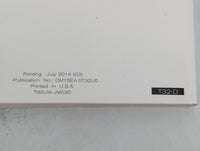 2015 Nissan Rogue Owners Manual Book Guide P/N:OM15EA 0T32U0 OEM Used Auto Parts - Oemusedautoparts1.com