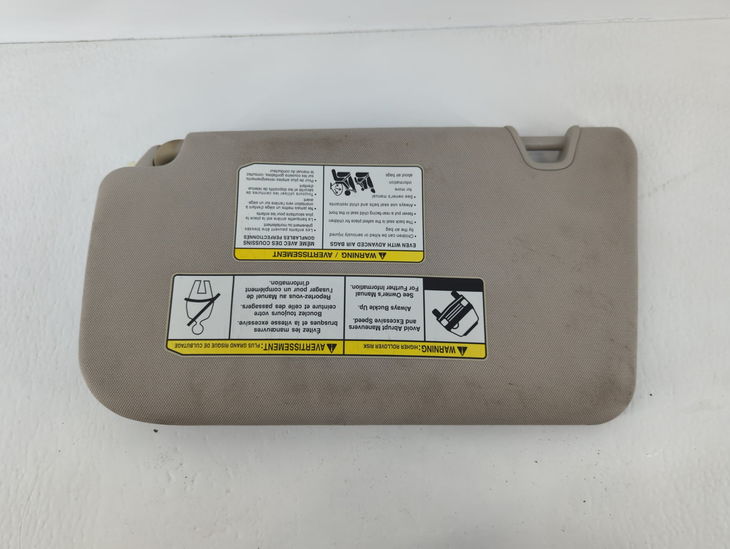 2014-2017 Nissan Rogue Sun Visor Shade Replacement Passenger Right Mirror Fits Fits 2014 2015 2016 2017 OEM Used Auto Parts 