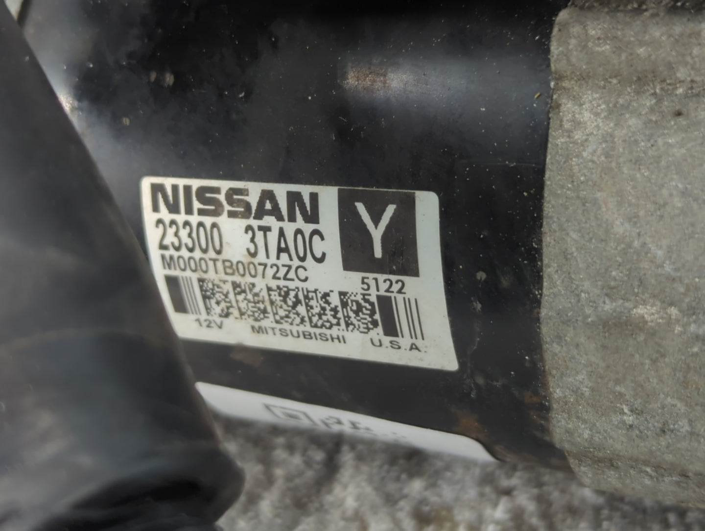 2015-2020 Nissan Rogue Car Starter Motor Solenoid OEM P/N:23300 3TA0C Fits Fits 2015 2016 2017 2018 2019 2020 OEM Used Auto 