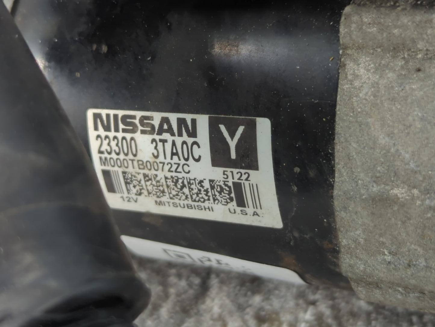2015-2020 Nissan Rogue Car Starter Motor Solenoid OEM P/N:23300 3TA0C Fits Fits 2015 2016 2017 2018 2019 2020 OEM Used Auto 