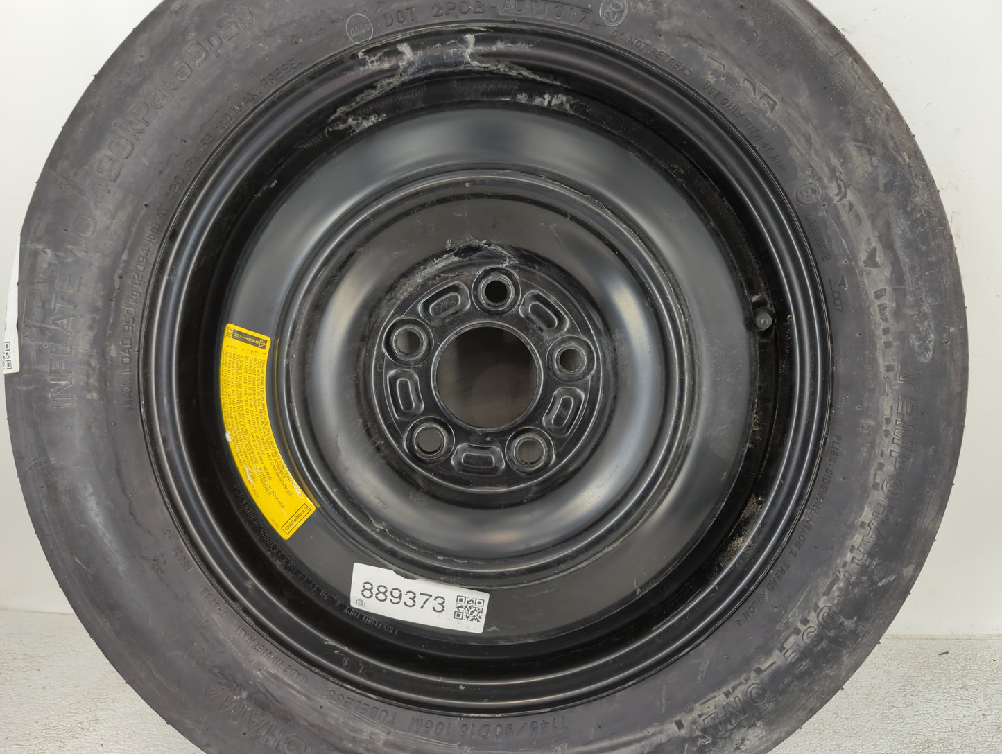 2014-2015 Nissan Rogue Spare Donut Tire Wheel Rim Oem - Oemusedautoparts1.com