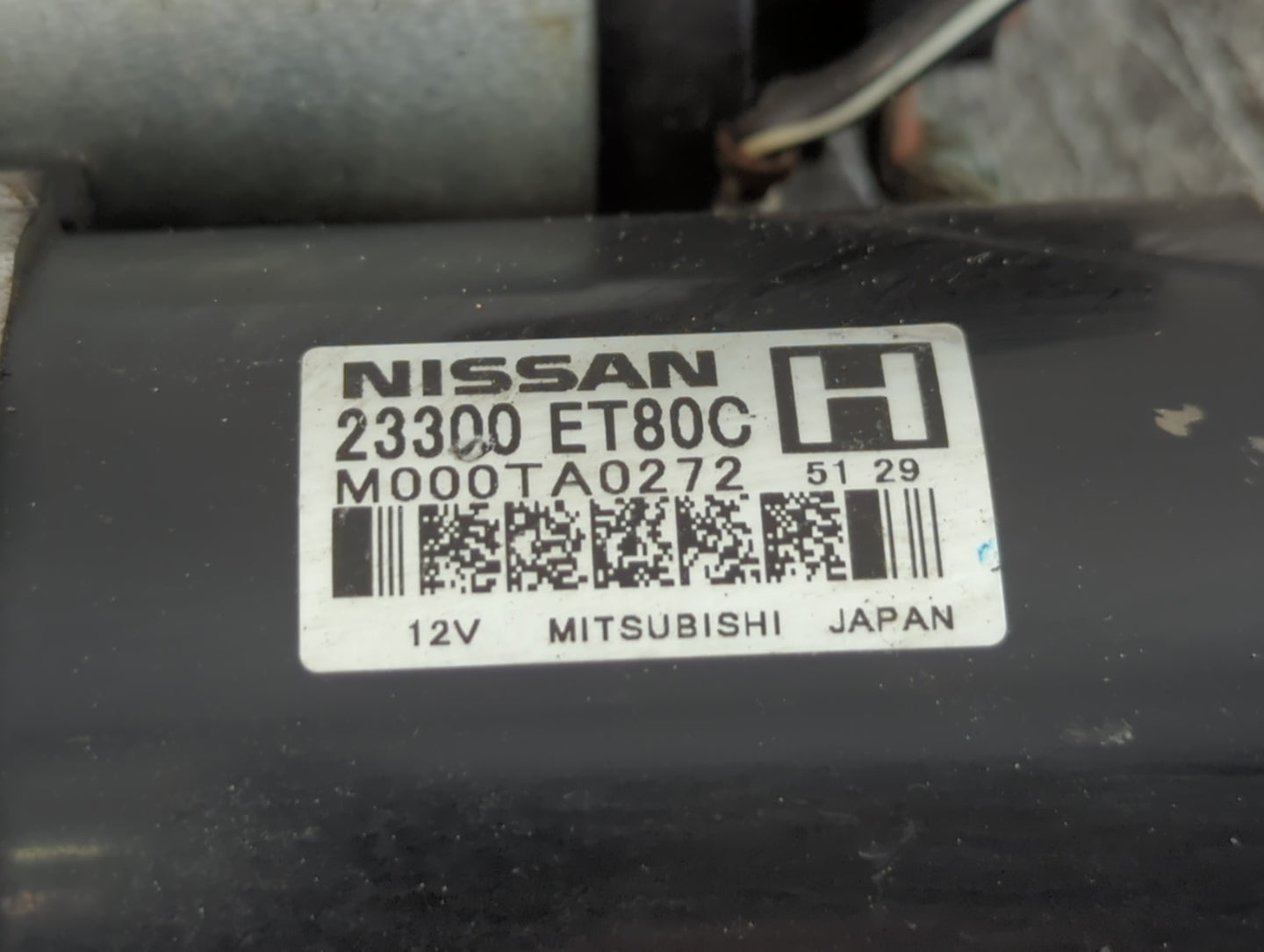 2008-2015 Nissan Rogue Car Starter Motor Solenoid OEM P/N:23300 ET80C Fits Fits 2008 2009 2010 2011 2012 2013 2014 2015 OEM 