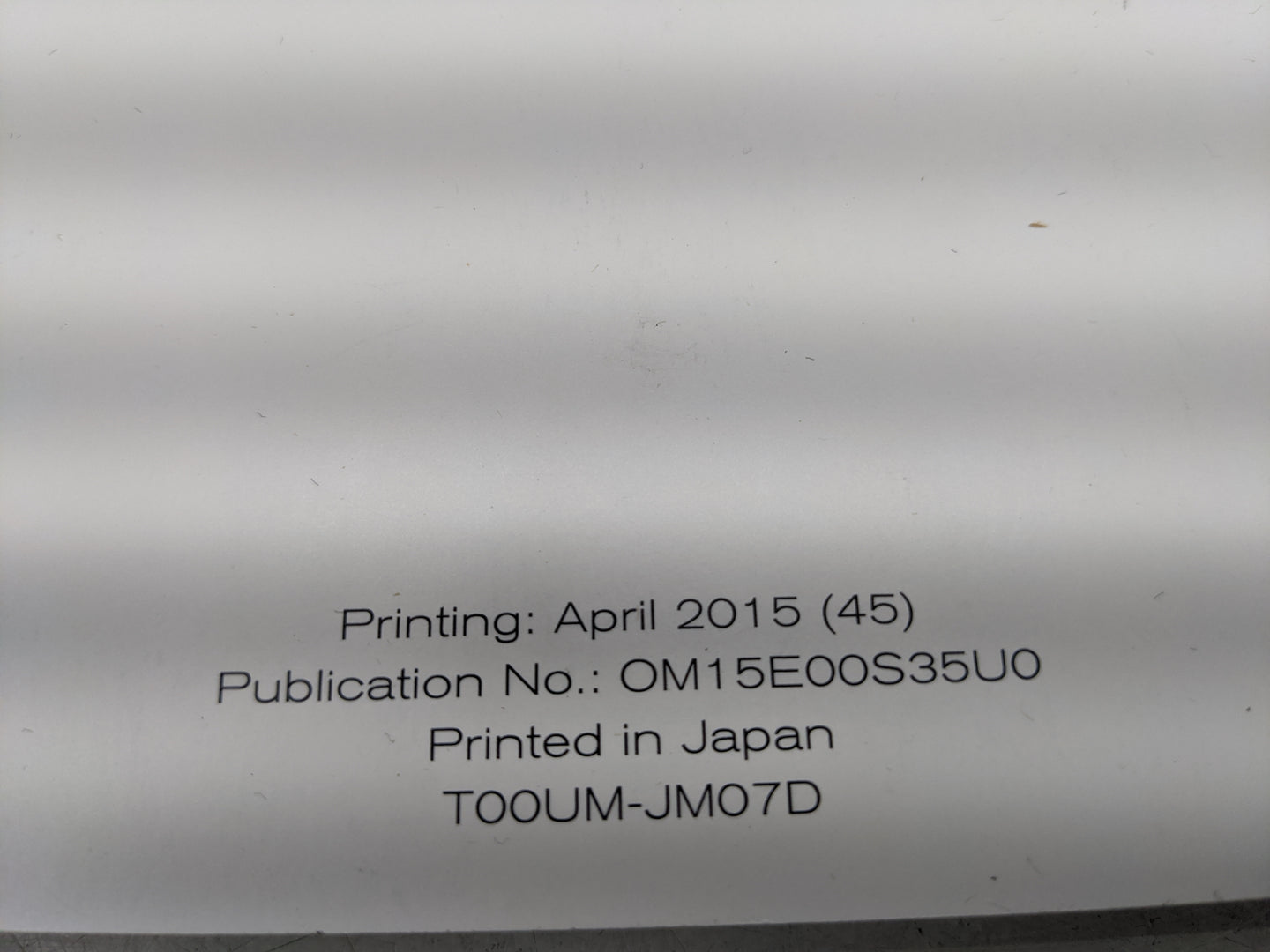 2015 Nissan Rogue Select Owners Manual Book Guide P/N:OM15E00S35U0 OEM Used Auto Parts - Oemusedautoparts1.com