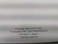 2015 Nissan Rogue Select Owners Manual Book Guide P/N:OM15E00S35U0 OEM Used Auto Parts - Oemusedautoparts1.com
