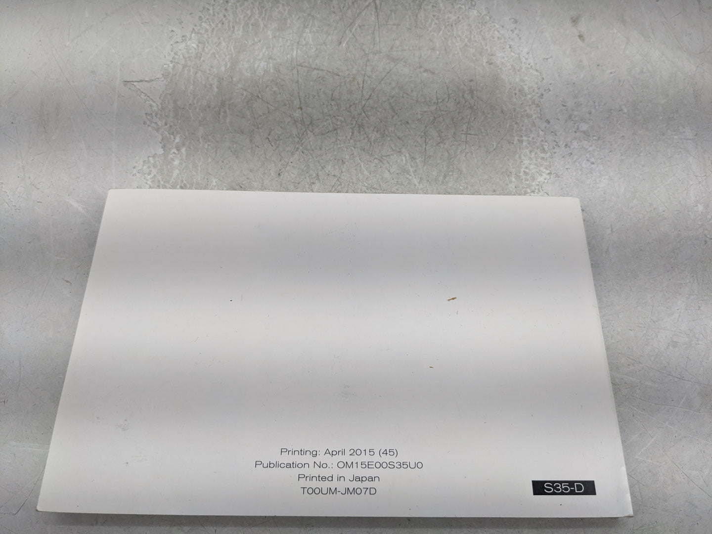 2015 Nissan Rogue Select Owners Manual Book Guide P/N:OM15E00S35U0 OEM Used Auto Parts - Oemusedautoparts1.com