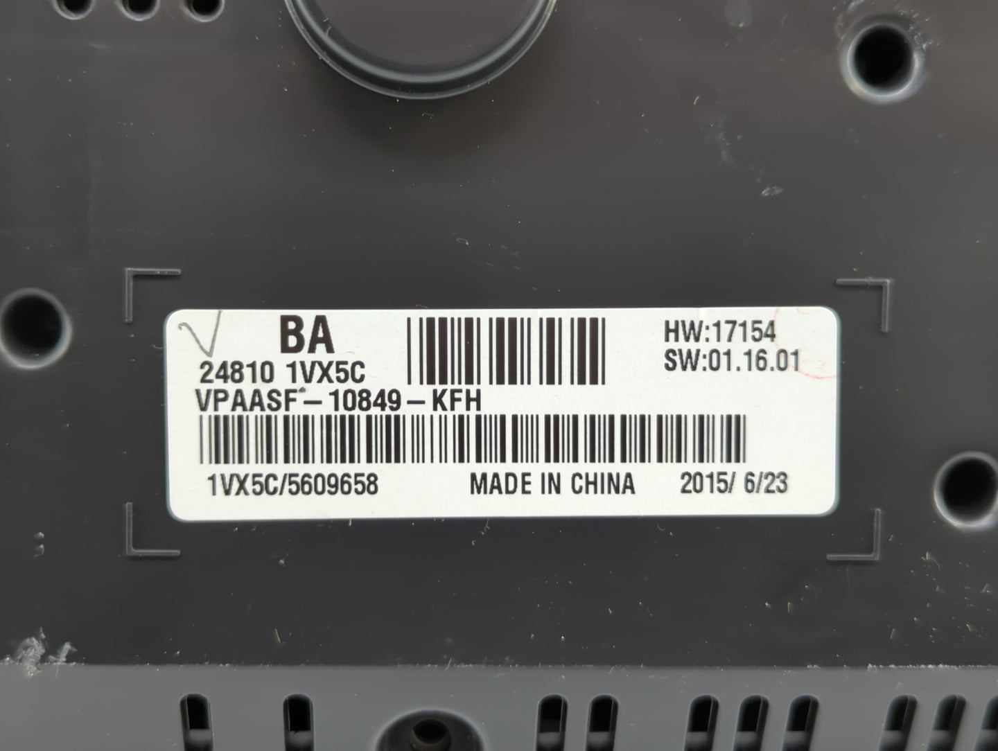 2015 Nissan Rogue Select Instrument Cluster Speedometer Gauges P/N:24810 1VX0A 24810 1VX5C, 24810 1VX5A Fits Fits 2012 2013 