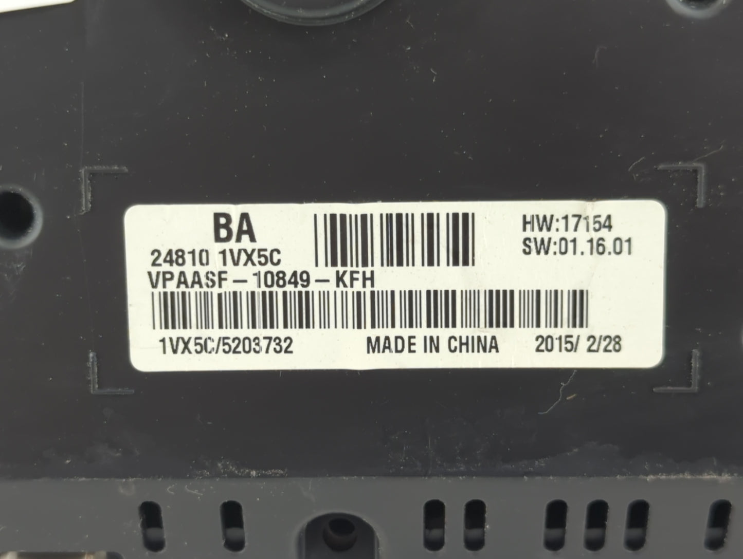 2015 Nissan Rogue Select Instrument Cluster Speedometer Gauges P/N:24810 1VX5C Fits Fits 2012 2013 2014 OEM Used Auto Parts 