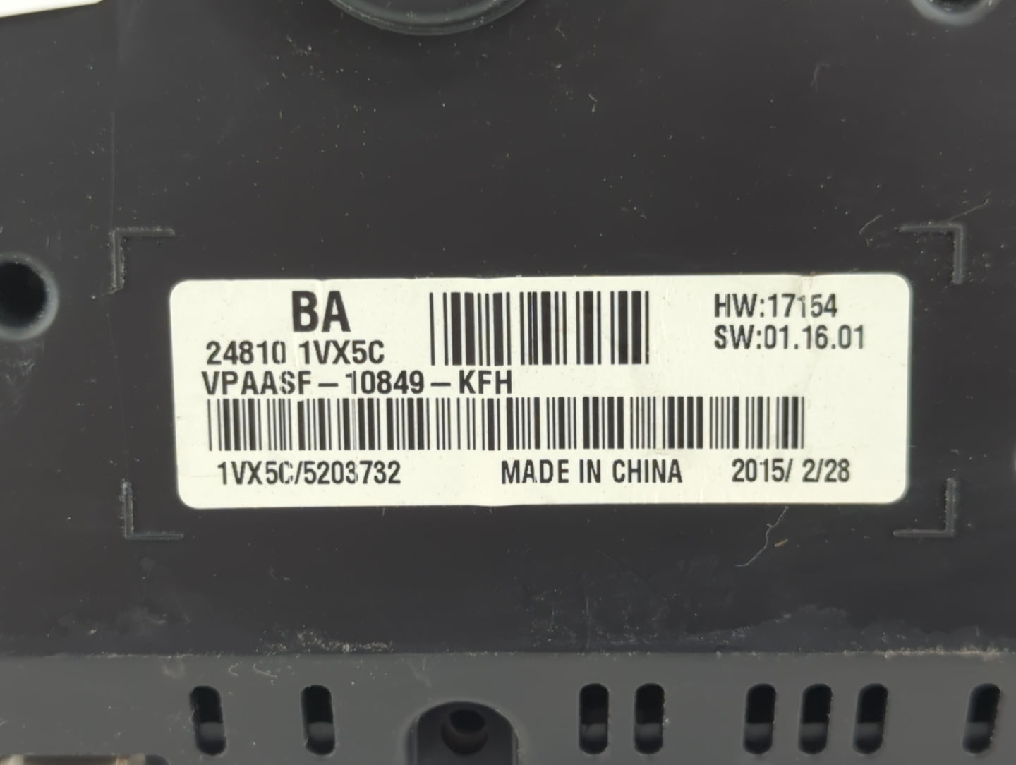 2015 Nissan Rogue Select Instrument Cluster Speedometer Gauges P/N:24810 1VX5C Miles: Fits Fits 2012 2013 2014 OEM Used Auto