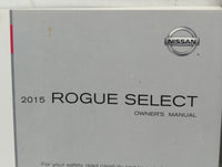 2015 Nissan Rogue Select Owners Manual Book Guide P/N:OM15E00S35U0 OEM Used Auto Parts - Oemusedautoparts1.com
