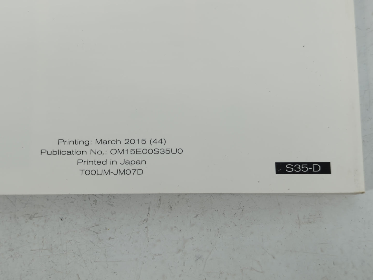 2015 Nissan Rogue Select Owners Manual Book Guide P/N:OM15E00S35U0 OEM Used Auto Parts - Oemusedautoparts1.com