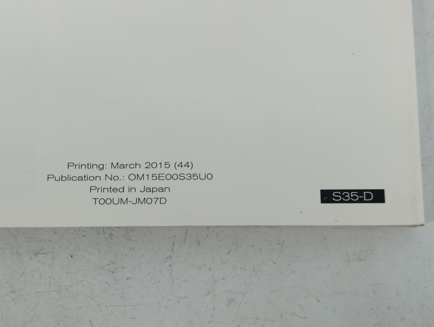 2015 Nissan Rogue Select Owners Manual Book Guide P/N:OM15E00S35U0 OEM Used Auto Parts - Oemusedautoparts1.com
