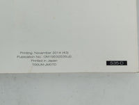 2015 Nissan Rogue Select Owners Manual Book Guide P/N:T00UM-JM07D OEM Used Auto Parts - Oemusedautoparts1.com