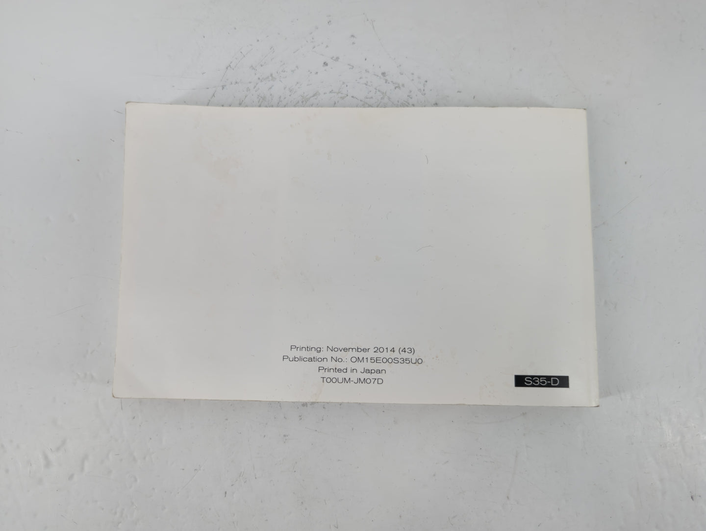 2015 Nissan Rogue Select Owners Manual Book Guide P/N:T00UM-JM07D OEM Used Auto Parts - Oemusedautoparts1.com