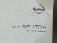 2015 Nissan Sentra Owners Manual Book Guide P/N:OM15EM 0B17U1 OEM Used Auto Parts - Oemusedautoparts1.com
