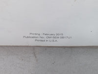 2015 Nissan Sentra Owners Manual Book Guide P/N:OM15EM 0B17U1 OEM Used Auto Parts - Oemusedautoparts1.com