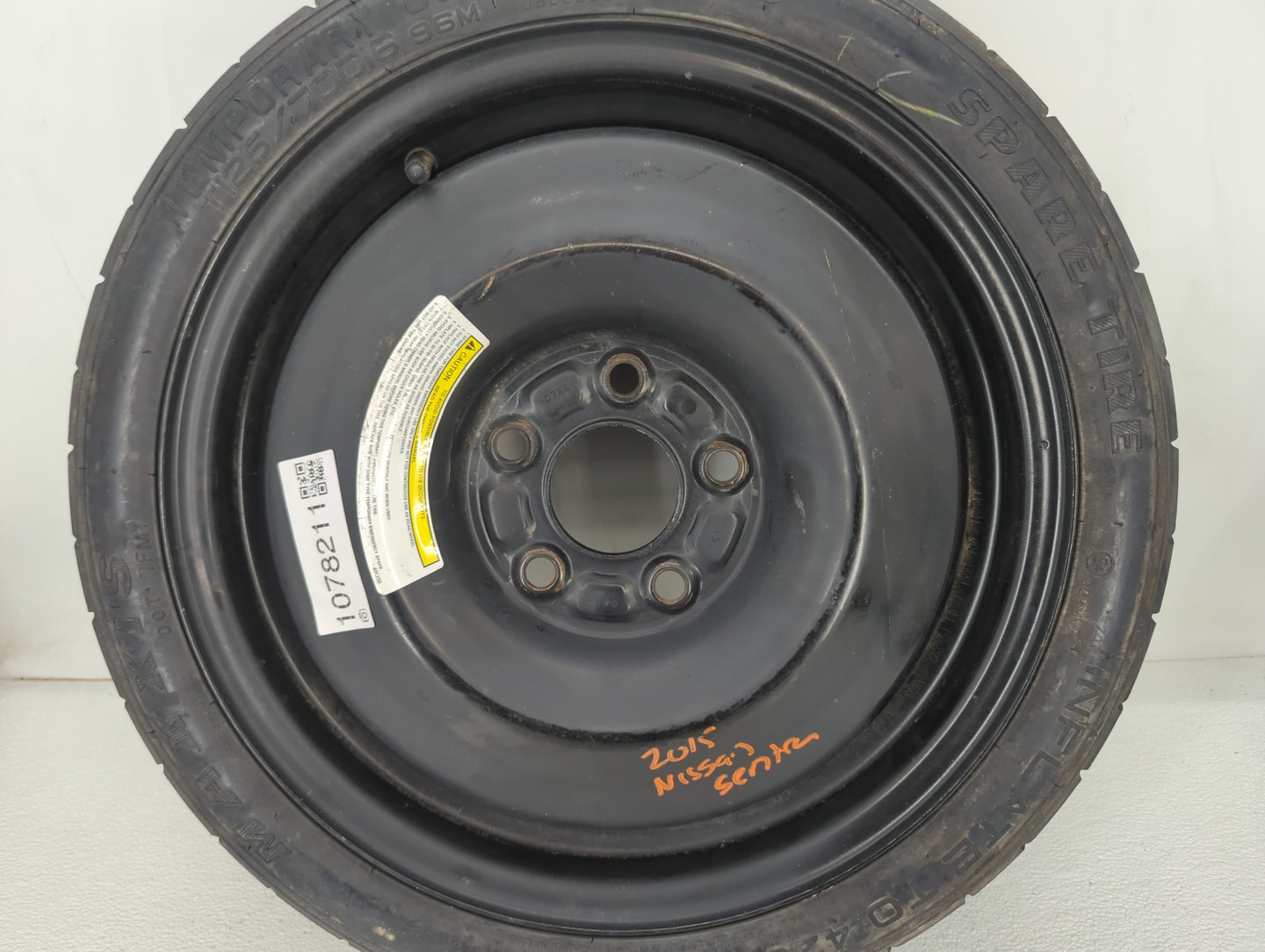 2015-2019 Nissan Sentra Spare Donut Tire Wheel Rim Oem - Oemusedautoparts1.com