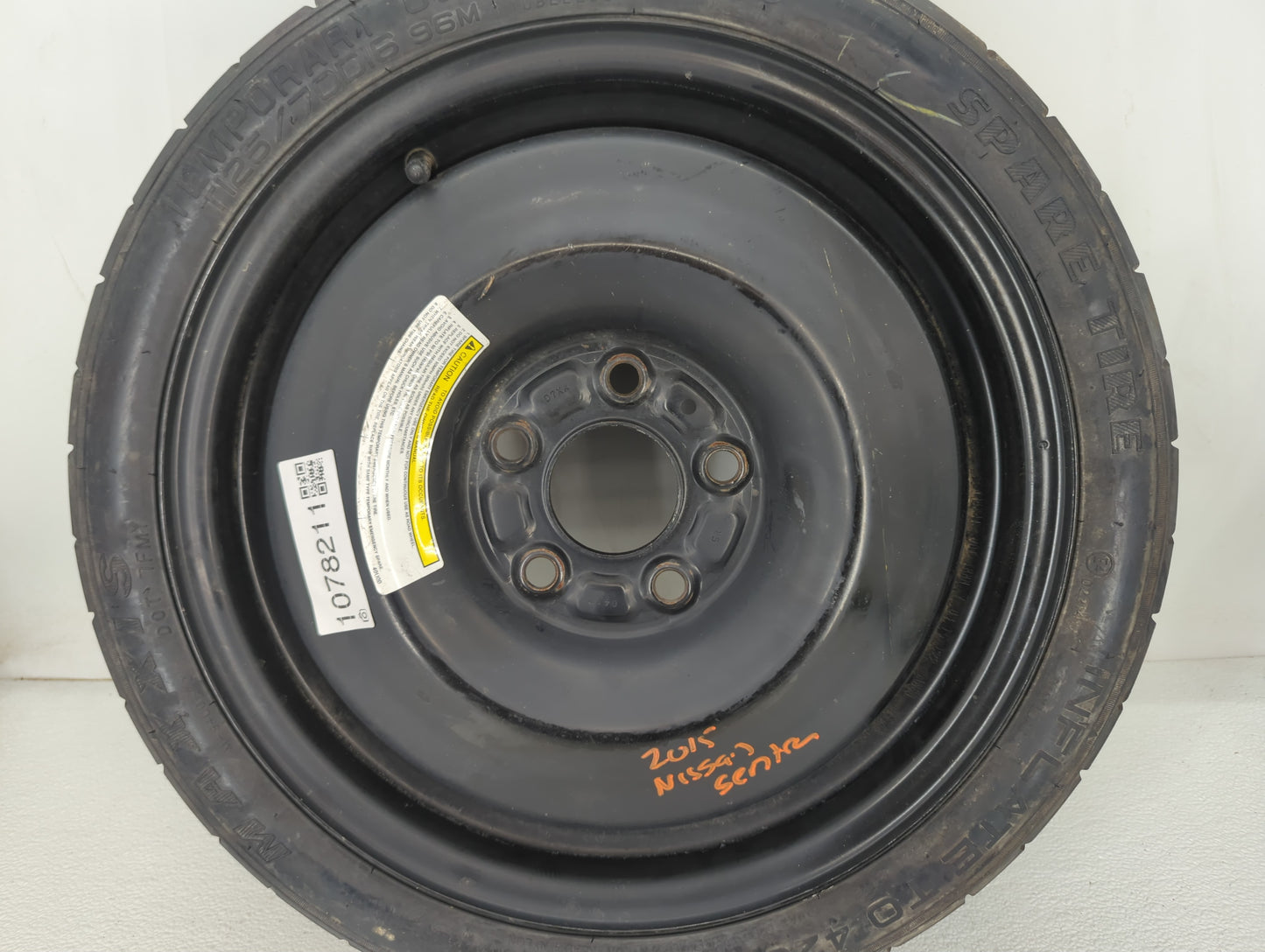 2015-2019 Nissan Sentra Spare Donut Tire Wheel Rim Oem - Oemusedautoparts1.com