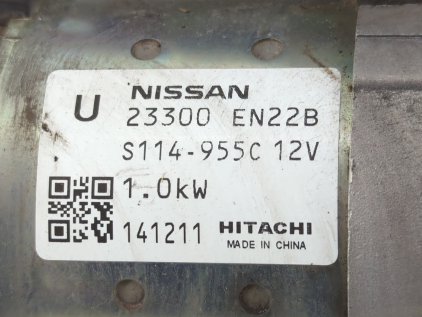 2013-2019 Nissan Sentra Car Starter Motor Solenoid OEM P/N:23300 EN22B Fits Fits 2013 2014 2015 2016 2017 2018 2019 2020 OEM