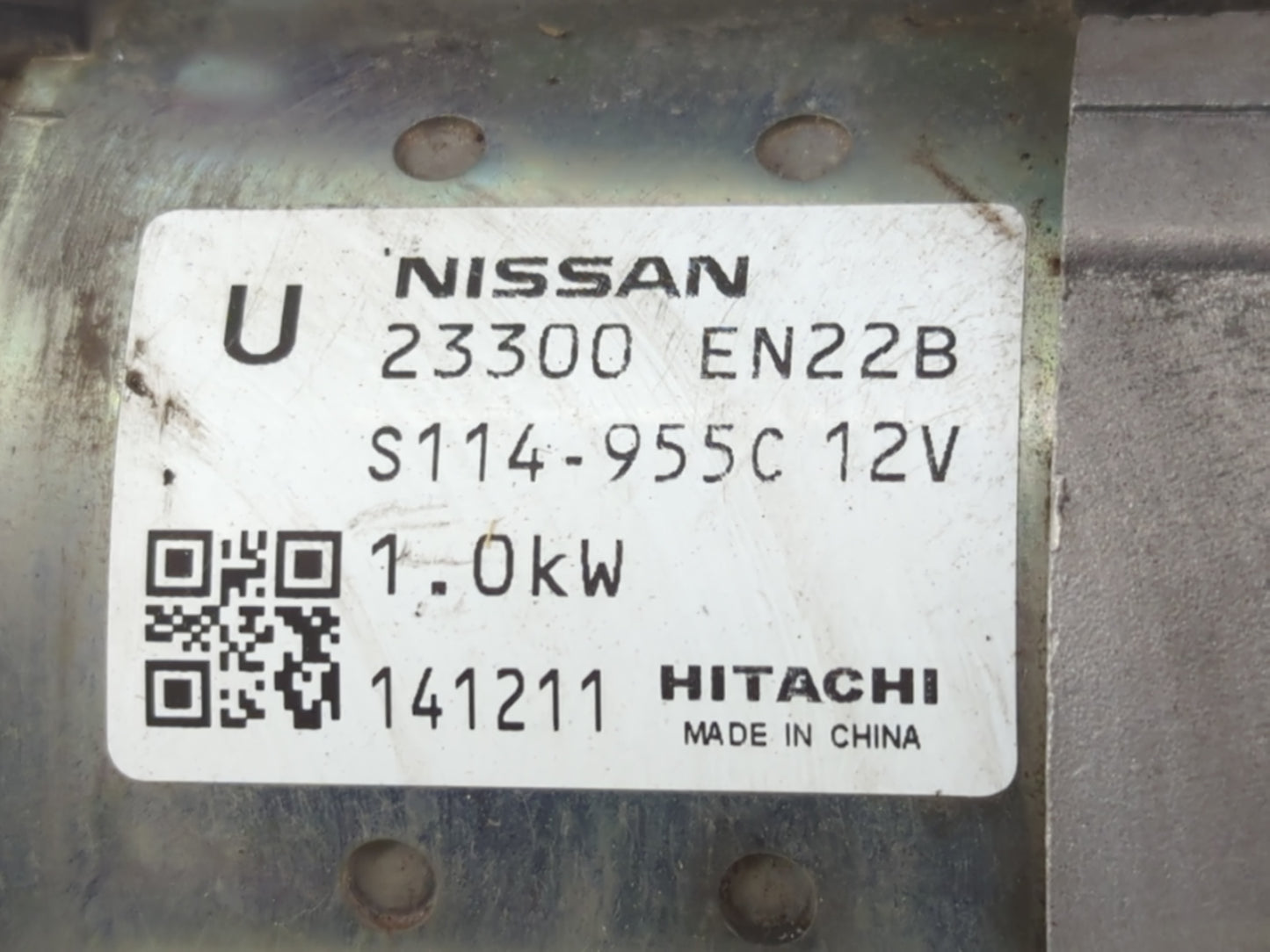 2013-2019 Nissan Sentra Car Starter Motor Solenoid OEM P/N:23300 EN22B Fits Fits 2013 2014 2015 2016 2017 2018 2019 2020 OEM