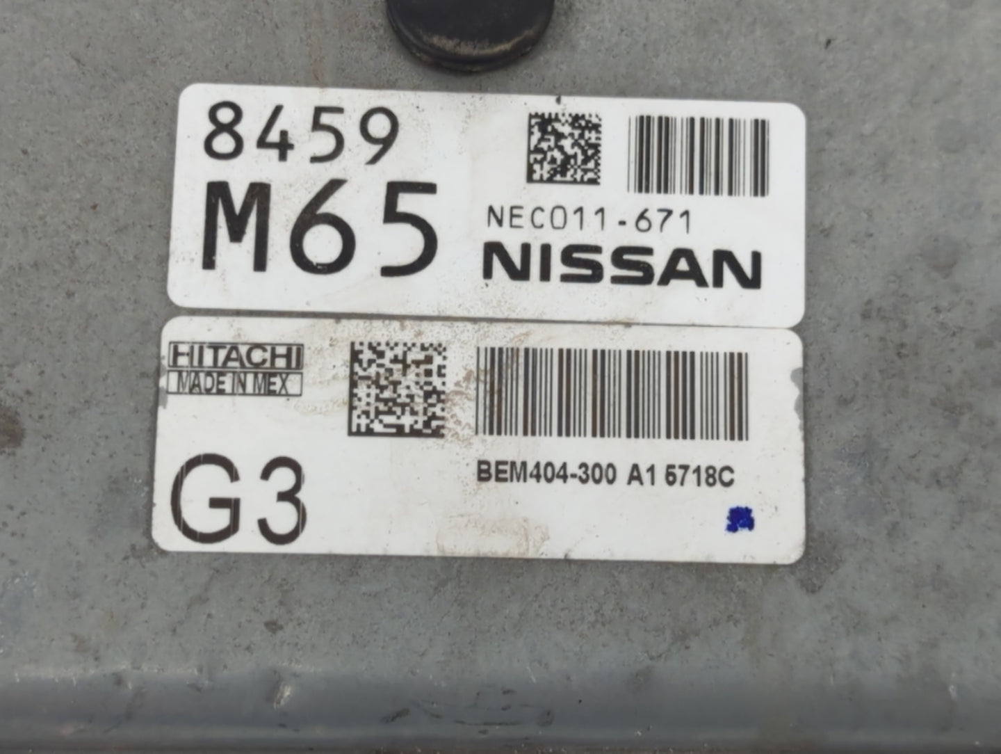 2013-2015 Nissan Sentra PCM Engine Control Computer ECU ECM PCU OEM P/N:NEC011-671 Fits Fits 2013 2014 2015 OEM Used Auto Pa