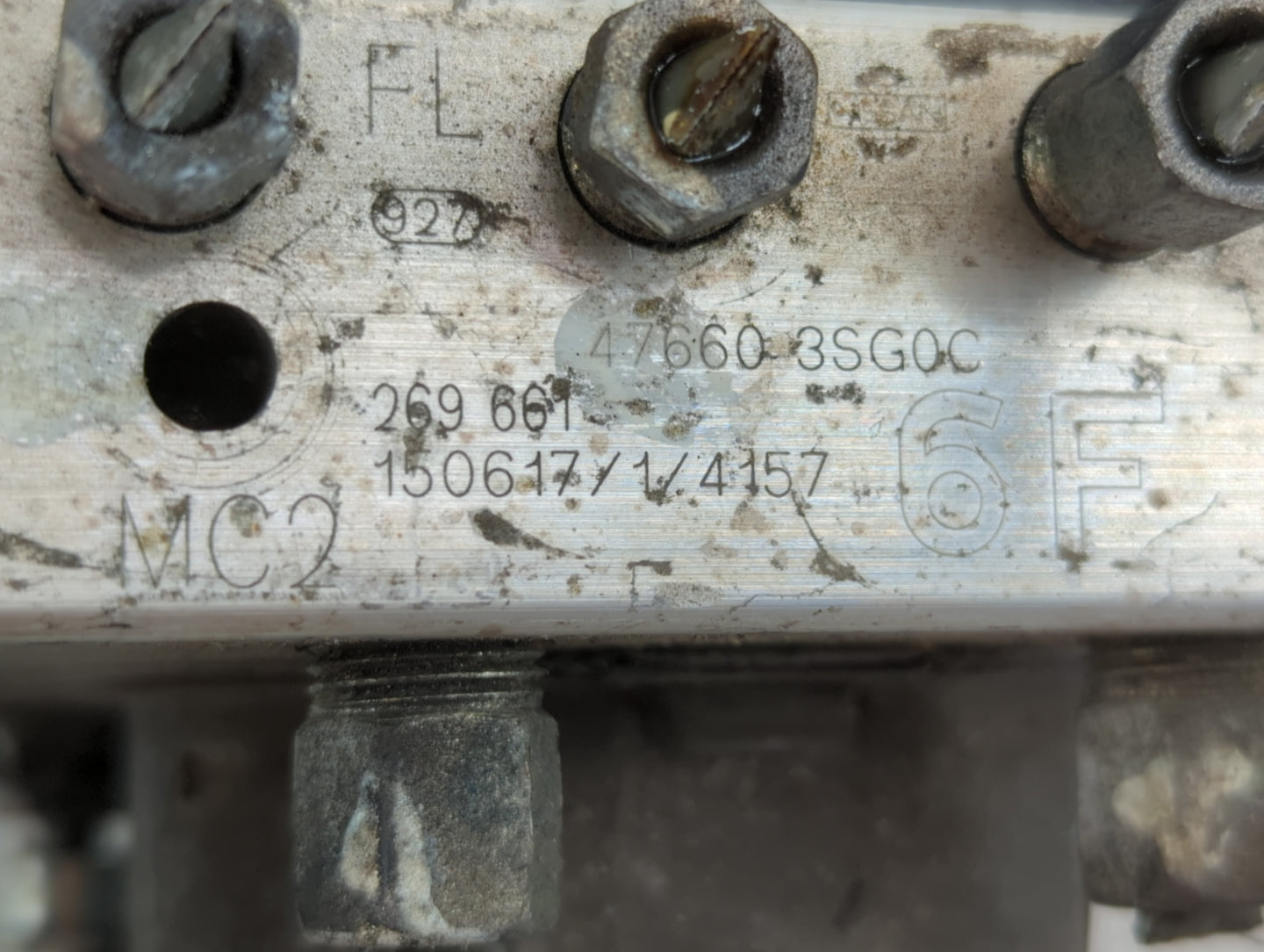 2015 Nissan Sentra ABS Pump Control Module Replacement P/N:47660 3SG0C Fits OEM Used Auto Parts - Oemusedautoparts1.com