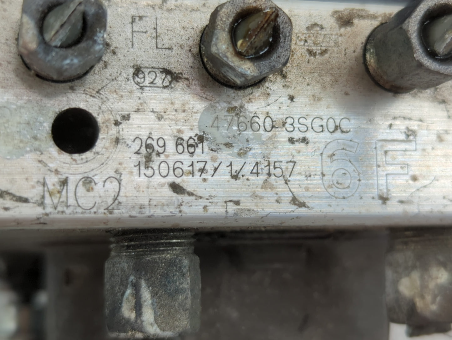 2015 Nissan Sentra ABS Pump Control Module Replacement P/N:47660 3SG0C Fits OEM Used Auto Parts - Oemusedautoparts1.com