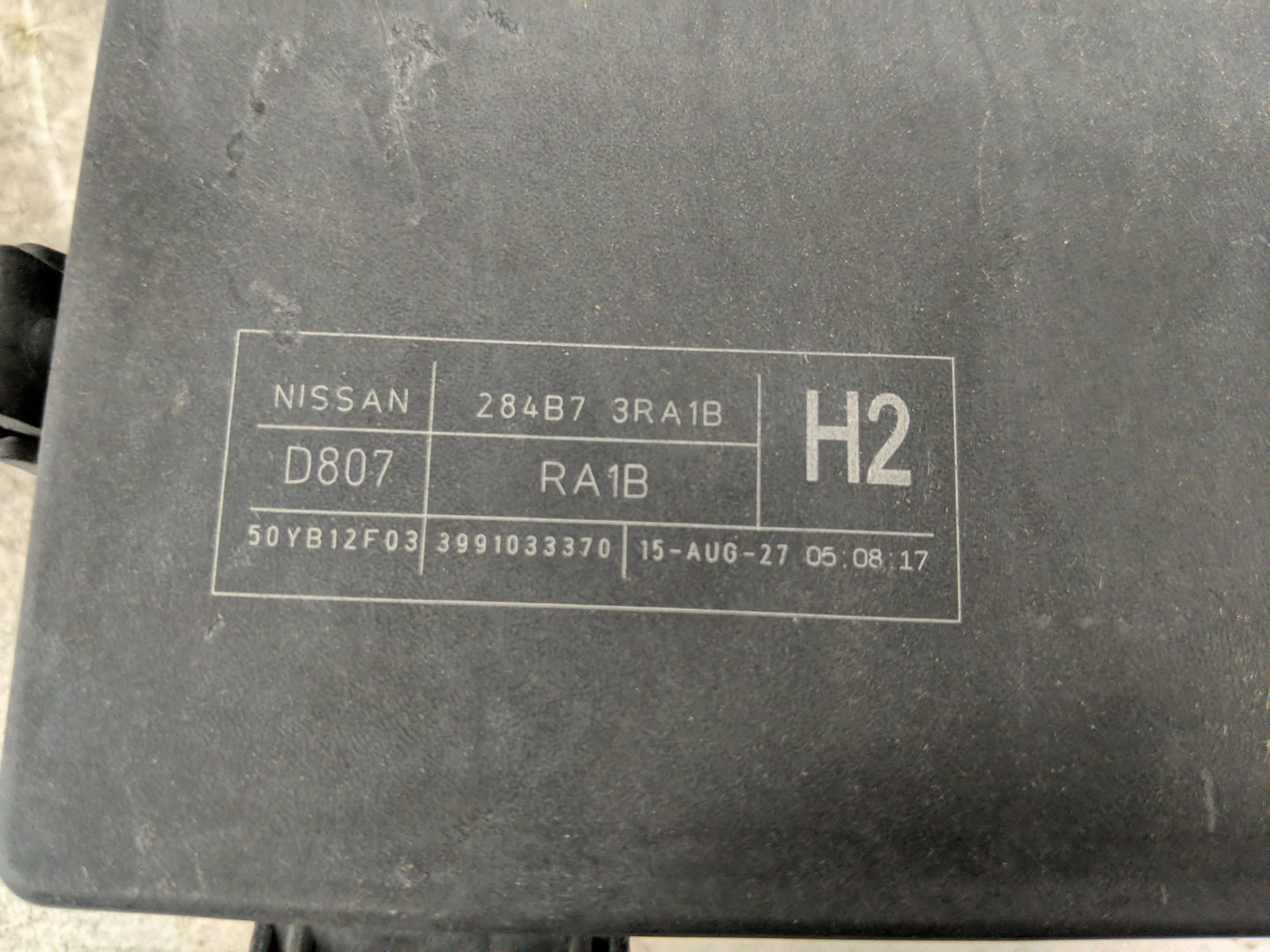 2015 Nissan Sentra Fusebox Fuse Box Panel Relay Module P/N:284B7 3RA1B Fits OEM Used Auto Parts - Oemusedautoparts1.com