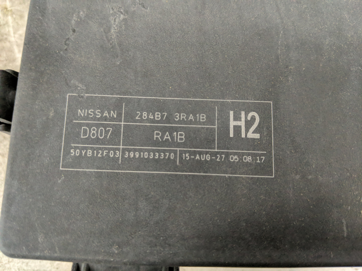 2015 Nissan Sentra Fusebox Fuse Box Panel Relay Module P/N:284B7 3RA1B Fits OEM Used Auto Parts - Oemusedautoparts1.com