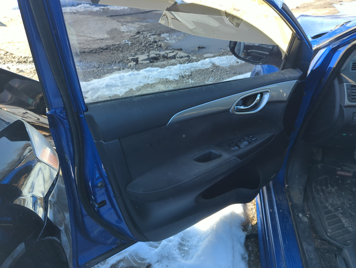 2015 Nissan Sentra Front Left Driver Interior Door Panel Trim - Oemusedautoparts1.com