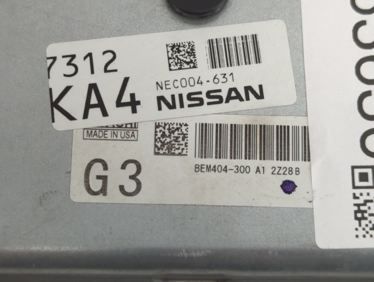 2013-2015 Nissan Sentra PCM Engine Control Computer ECU ECM PCU OEM P/N:NEC004-631 NEC013-028 Fits Fits 2013 2014 2015 OEM U