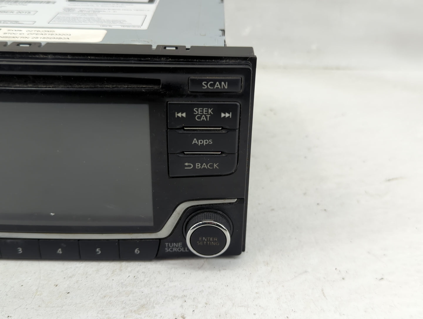 2015 Nissan Sentra Radio AM FM Cd Player Receiver Replacement P/N:28185 9MB0A Fits Fits 2016 OEM Used Auto Parts - Oemusedau