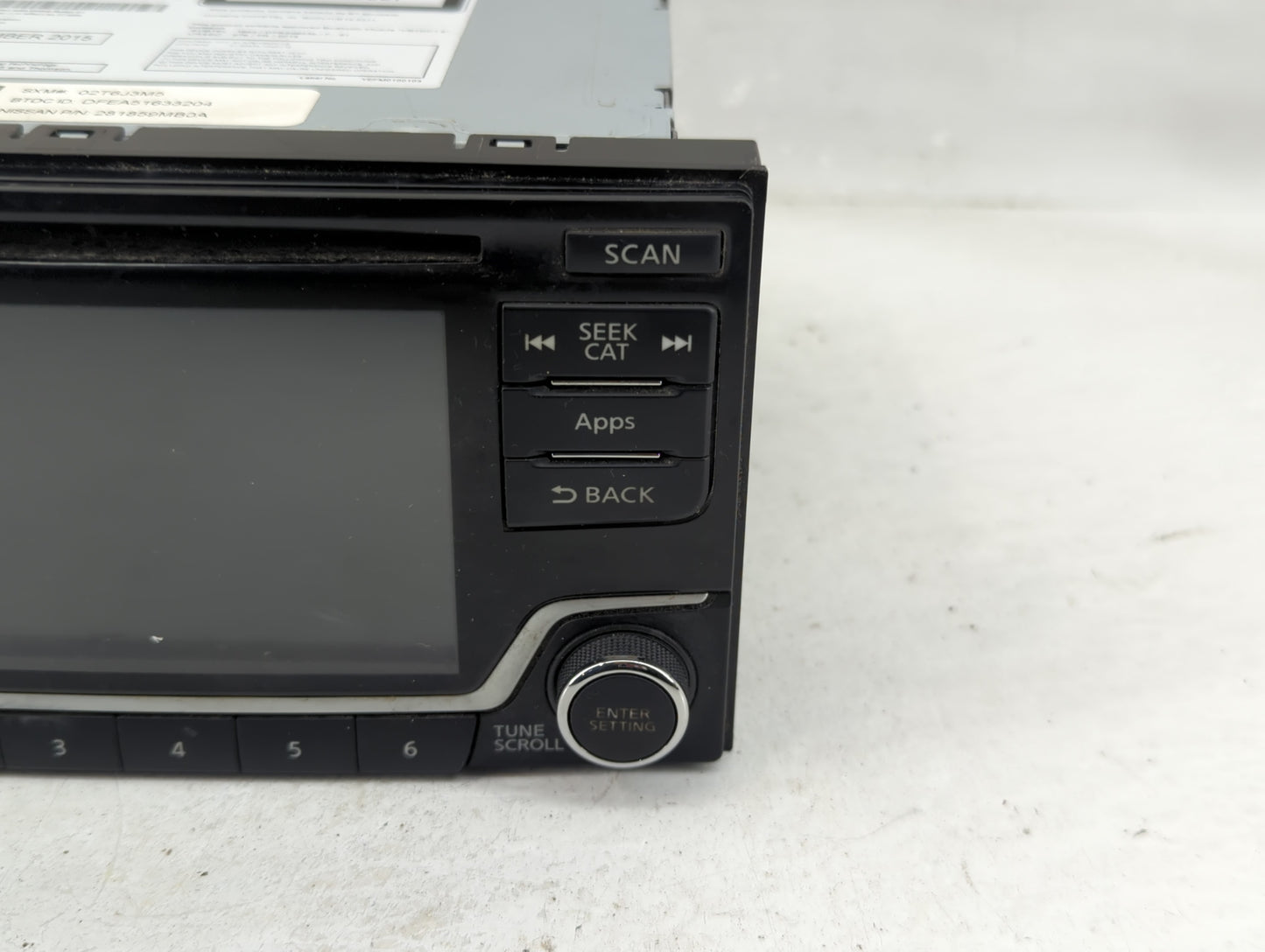 2015 Nissan Sentra Radio AM FM Cd Player Receiver Replacement P/N:28185 9MB0A Fits Fits 2016 OEM Used Auto Parts - Oemusedau