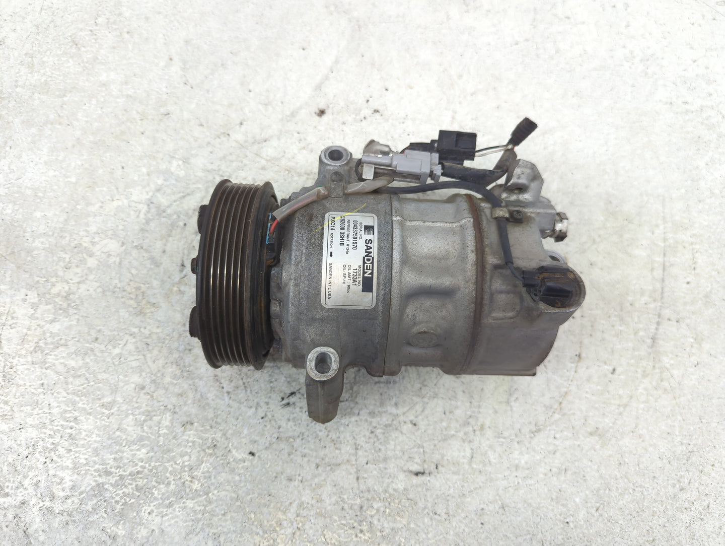 2013-2019 Nissan Sentra Air Conditioning A/c Ac Compressor Oem - Oemusedautoparts1.com