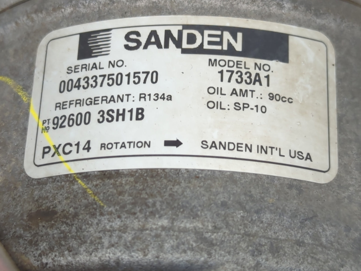 2013-2019 Nissan Sentra Air Conditioning A/c Ac Compressor Oem - Oemusedautoparts1.com