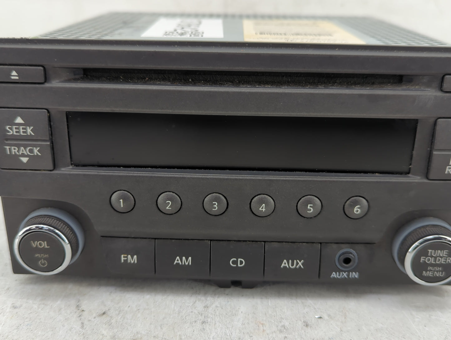 2015 Nissan Sentra Radio AM FM Cd Player Receiver Replacement P/N:28185 3RA2A Fits Fits 2016 OEM Used Auto Parts - Oemusedau