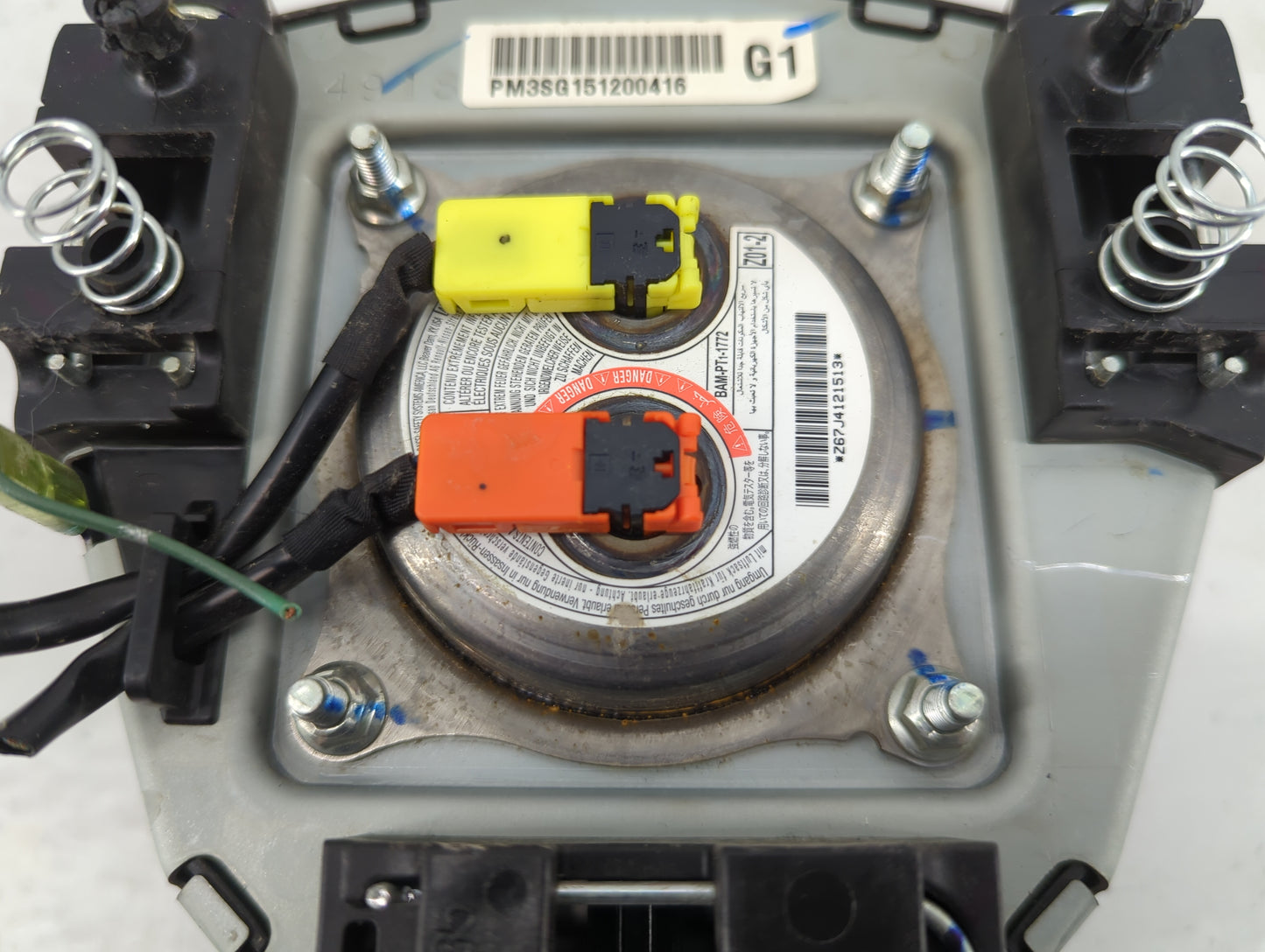 2013-2019 Nissan Sentra Air Bag Driver Left Steering Wheel Mounted Fits Fits 2013 2014 2015 2016 2017 2018 2019 OEM Used Aut