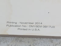 2015 Nissan Sentra Owners Manual Book Guide OEM Used Auto Parts - Oemusedautoparts1.com