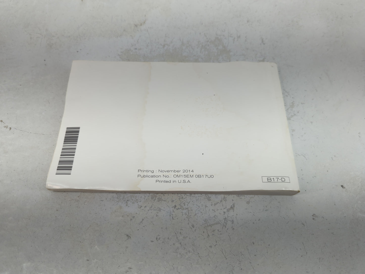 2015 Nissan Sentra Owners Manual Book Guide OEM Used Auto Parts - Oemusedautoparts1.com