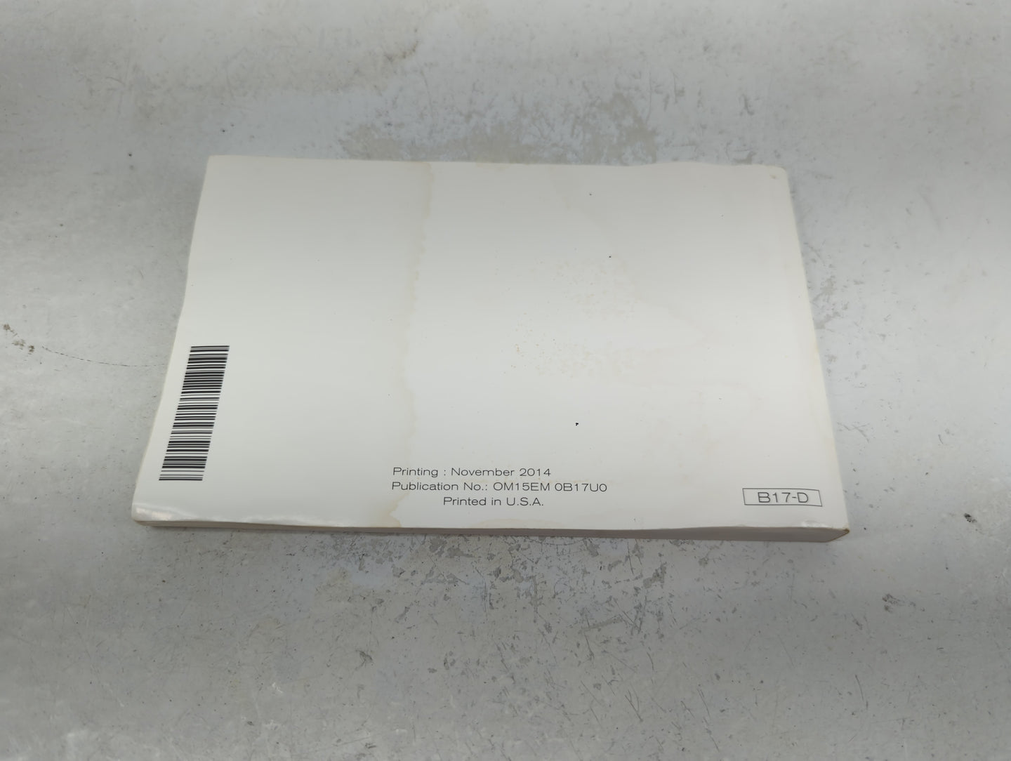 2015 Nissan Sentra Owners Manual Book Guide OEM Used Auto Parts - Oemusedautoparts1.com
